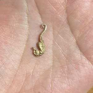 Catbird Sea Horse Charm 10k Gold - Vintage